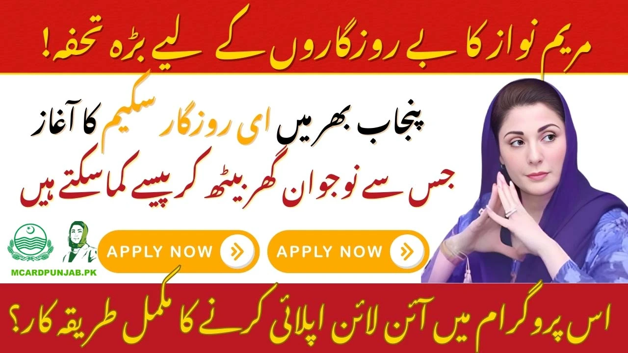 Maryam Nawaz Punjab e-Rozgar Scheme for Unemployed Youth 2025