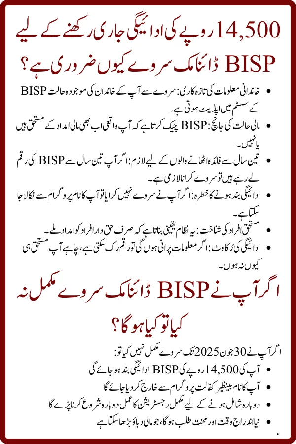 Don’t Miss Out! Complete Your BISP Dynamic Survey Before June 30 to Keep Getting 